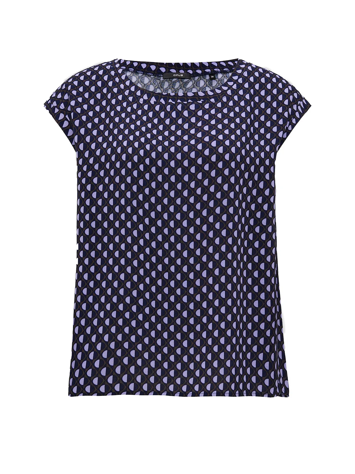 OPUS | T-Shirt FAUNI | dunkelblau